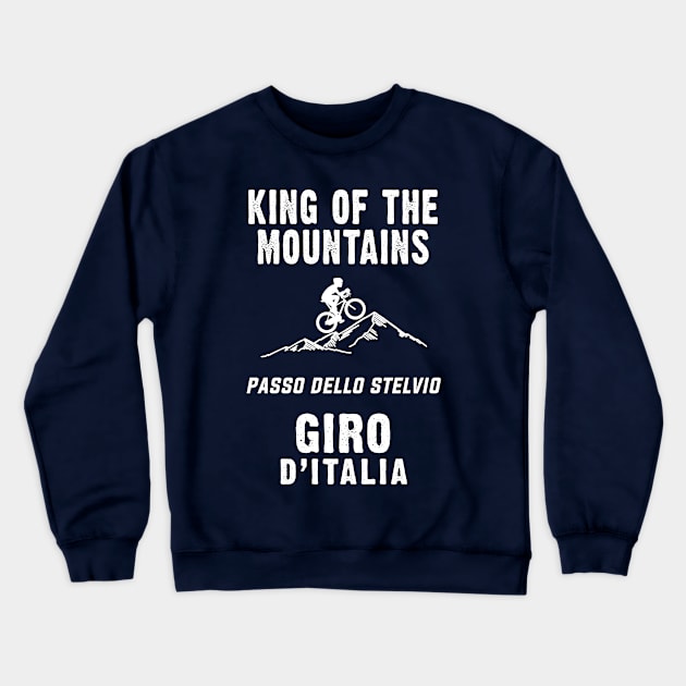 PASSO DELLO STELVIO King of the mountains Giro d`Italia For The Cycling Fans Crewneck Sweatshirt by Naumovski